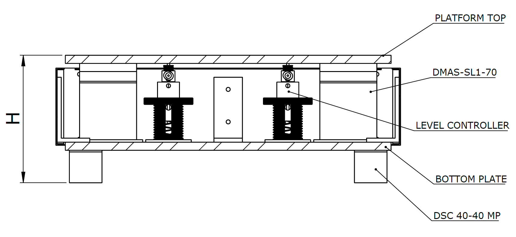 VIP-E / VIP-AM Platforms — technical drawing 1