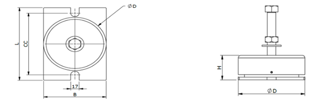 Series DLC-U-SF — technical drawing 1