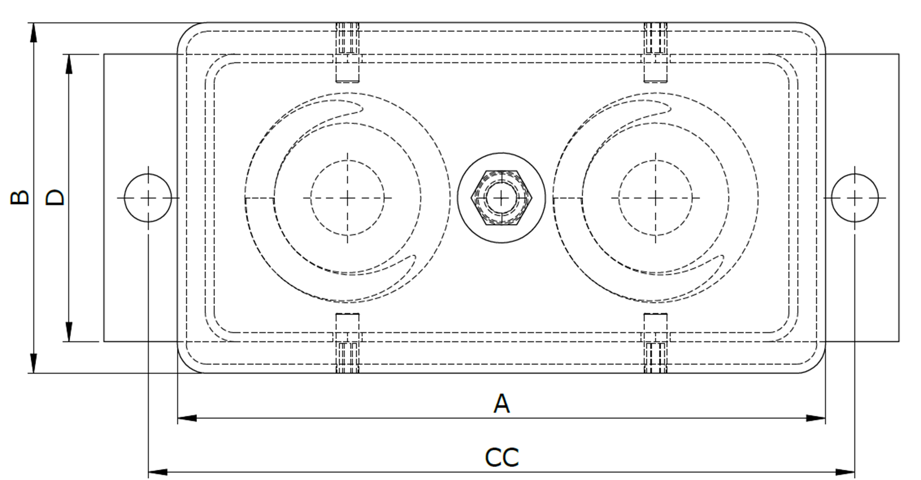 Series MAI / MBI / MDI — technical drawing 4