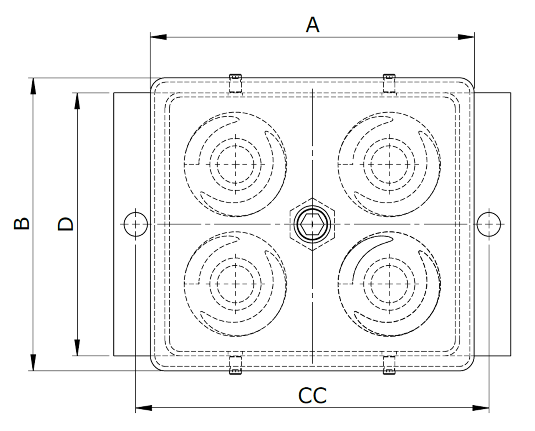 Series MAI / MBI / MDI — technical drawing 2