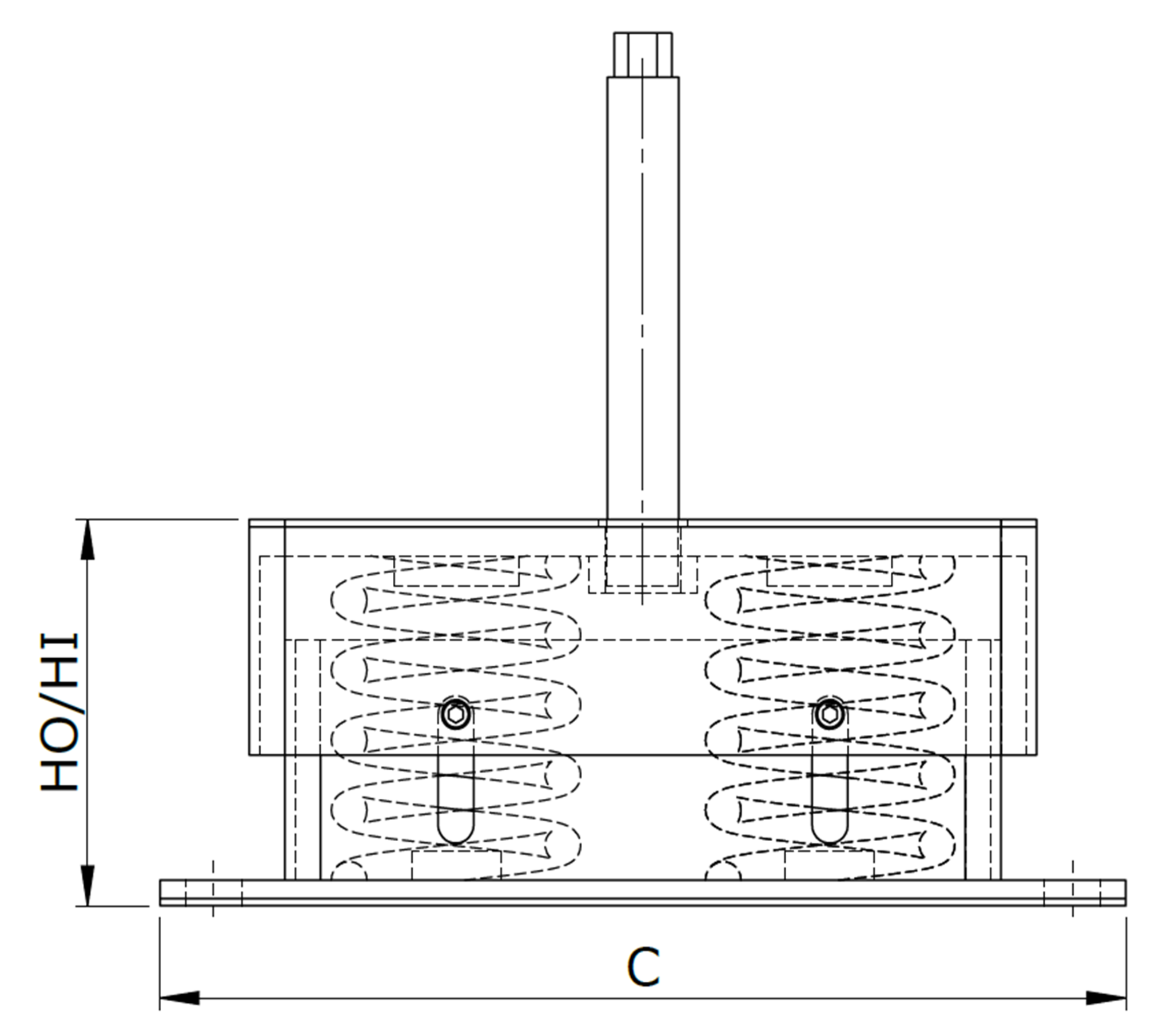 Series MAI / MBI / MDI — technical drawing 1